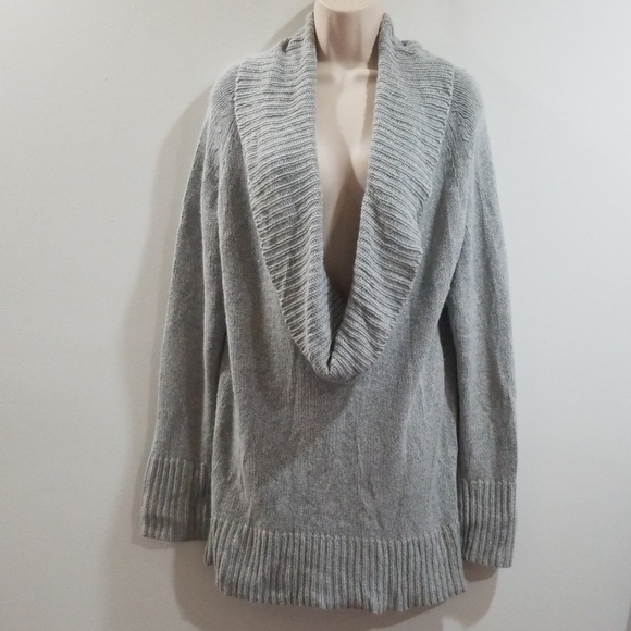 Old navy women's gray XL cowl neck sweater - Picture 2 of 8